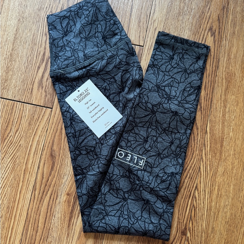 Fleo Floral Gray Leggings